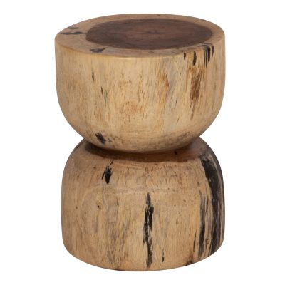 ROUND STOOL FEBRY HM9753 SOLID SUAR WOOD IN NATURAL Φ35x45Hcm.