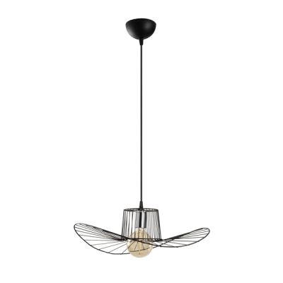 METALLIC PENDANT LIGHT IN BLACK HM7236 49x110 cm.