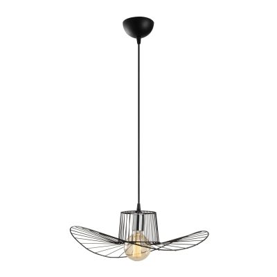 METALLIC PENDANT LIGHT IN BLACK HM7236 49x110 cm.