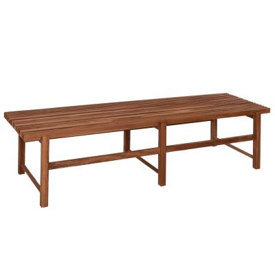 BENCH 3-SEATER KRON HM9537 TEAK WOOD IN NATURAL COLOR 180x56x46Hcm.