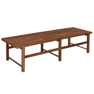 BENCH 3-SEATER KRON HM9537 TEAK WOOD IN NATURAL COLOR 180x56x46Hcm.