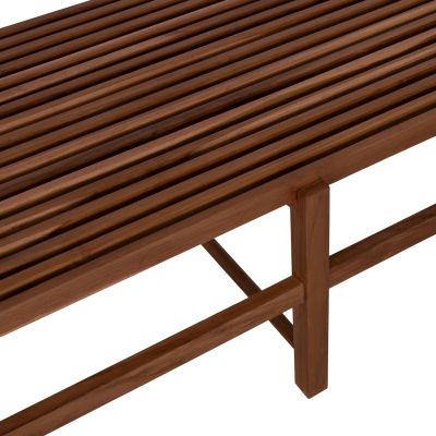 BENCH 3-SEATER KRON HM9537 TEAK WOOD IN NATURAL COLOR 180x56x46Hcm.