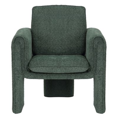 ARMCHAIR CRUSHER HM9681.06 MINT BOUCLE FABRIC-METAL FRAME 82x78x87Hcm.