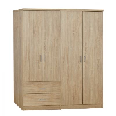 Set 2 pieces Wardrobe 4 leaf Sonama 160x42x181 HM11351.02