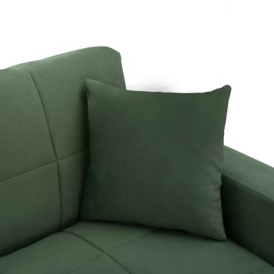 REVERSIBLE SOFA-BED WITH 2 STORAGE SPACES HM3135.13 CYPRESS GREEN FABRIC 246x153x80H cm.