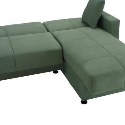 REVERSIBLE SOFA-BED WITH 2 STORAGE SPACES HM3135.13 CYPRESS GREEN FABRIC 246x153x80H cm.