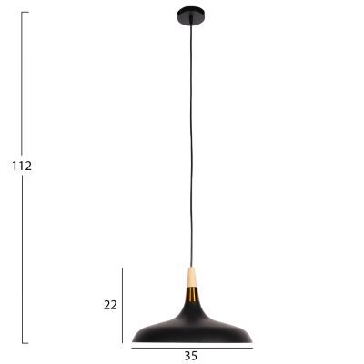 ПАНЕЛ HM4080 ЧЕРЕН МЕТАЛ-ДЪРВЕН ДЕТАЙЛ ВЪРХУ 35x35x112H cm.