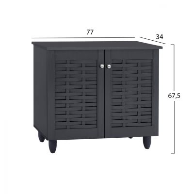 Shoe Cabinet Wooden HM2208.10 Grey 77x34x67.5cm