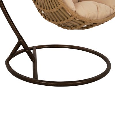 Висящо кресло Nest Brown-Beige с възглавница HM5753.01 105'x195 cm