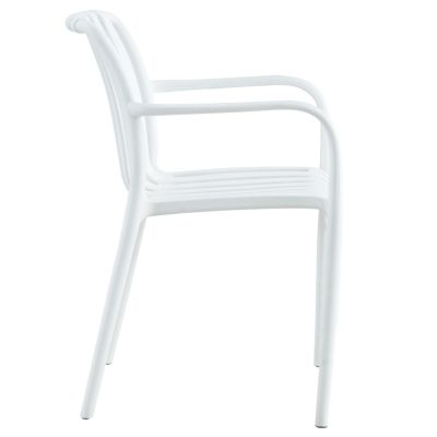 ARMCHAIR POLYPROPYLENE TIPPY HM5940.01 WHITE 55x55x81Hcm.