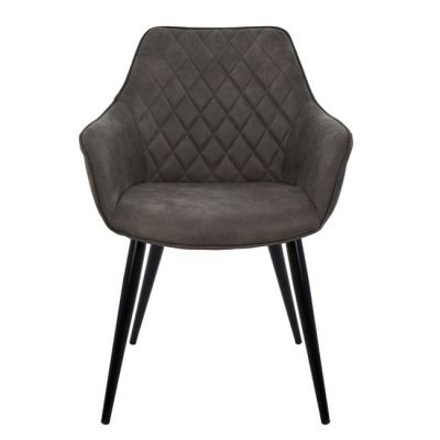 Armchair Mando HM8006.10 with grey Nubuck fabric 60x60x84cm