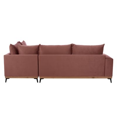 MESINA corner sofa, dusty pink, high leg, 2pcs, right corner