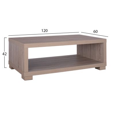 Coffee Table SALEM HM2217.02 Sonama oak 120x60x42H