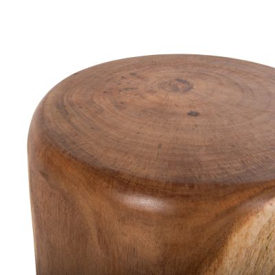 STOOL ROUND TOBI HM9791 SOLID SUAR WOOD IN NATURAL COLOR Φ44x43Hcm.