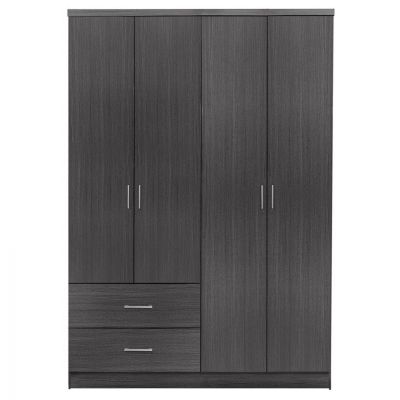 Wardrobe 4 Door with 2 Drawers HM339.01 Zebrano 120x42,5x180,5