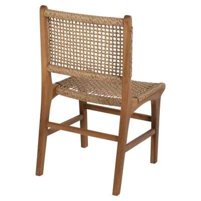 DINING CHAIR NESHA HM9386.11 TEAK WOOD AND VIRO ROPE 50x56x85Hcm.