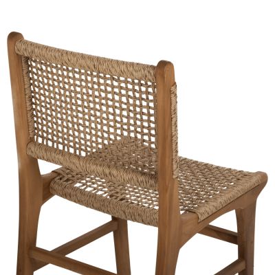 DINING CHAIR NESHA HM9386.11 TEAK WOOD AND VIRO ROPE 50x56x85Hcm.