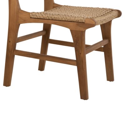 DINING CHAIR NESHA HM9386.11 TEAK WOOD AND VIRO ROPE 50x56x85Hcm.