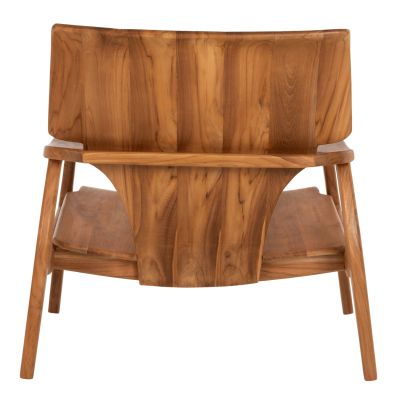 ARMCHAIR RESHIN HM9551 SOLID TEAK WOOD IN NATURAL COLOR  80x82x76Hcm.