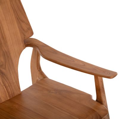 ARMCHAIR RESHIN HM9551 SOLID TEAK WOOD IN NATURAL COLOR  80x82x76Hcm.