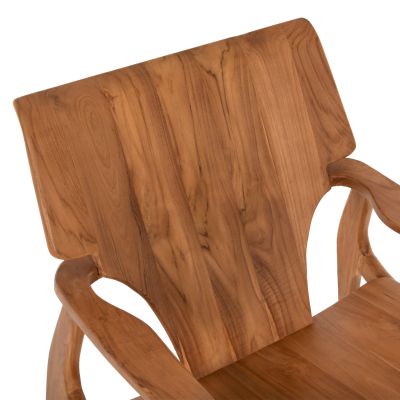 ARMCHAIR RESHIN HM9551 SOLID TEAK WOOD IN NATURAL COLOR  80x82x76Hcm.