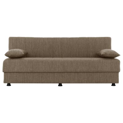 Hm3239.02 ANDRI three-seater sofa-bed, brown fabric