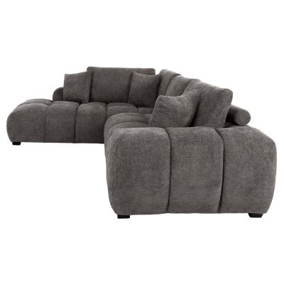 CORNER SOFA (LEFT) COVEN HM3266.03L DARK GREY FABRIC 298x102-208x85Hcm.