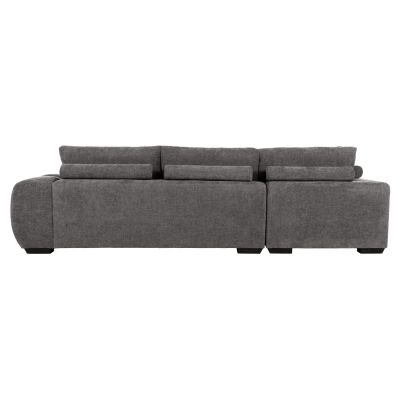 CORNER SOFA (LEFT) COVEN HM3266.03L DARK GREY FABRIC 298x102-208x85Hcm.