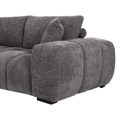 CORNER SOFA (LEFT) COVEN HM3266.03L DARK GREY FABRIC 298x102-208x85Hcm.