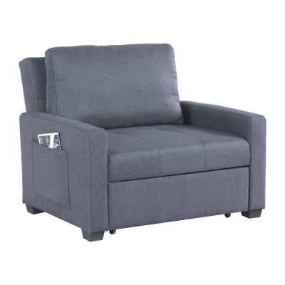 Armchair-Bed Kanna HM3038.10, Grey fabric, 112x96x85 cm