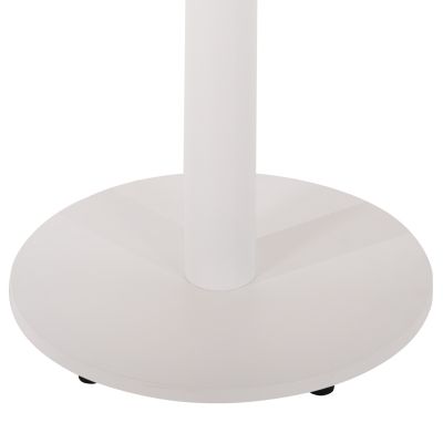 TABLE BASE ALUMINUM HM476.02 ROUND IN MATTE WHITE 48x48cm CROSS Φ45Χ73Hcm.