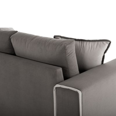 SOFA 2PCS SET ΗΟΜΕ FABRIC UNSTAINED AND WATER REPELLANT GREY HM3235.01