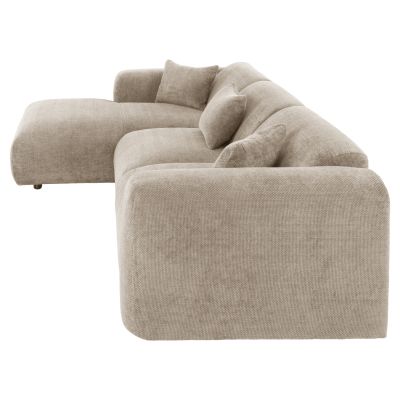 CORNER SOFA (LEFT) BRICKEN HM3275.01L BEIGE FABRIC 110-282x98-160x72Hcm.