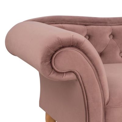 РЕКЛАЙНЕР DUSTY PINK VELVET HM3008.05 ДЯСНА РЪКА 187x61x82cm