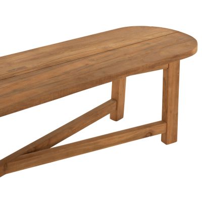 BENCH HM9562 RECYCLED TEAK WOOD IN NATURAL COLOR 200x40x45Hcm.