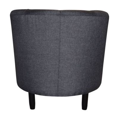 Armchair Brest with grey fabric