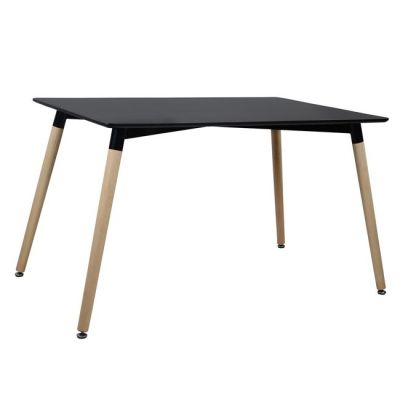 Dining Table HM008.02 Black 120x80x73cm, legs BEECH