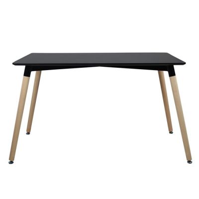 Dining Table HM008.02 Black 120x80x73cm, legs BEECH