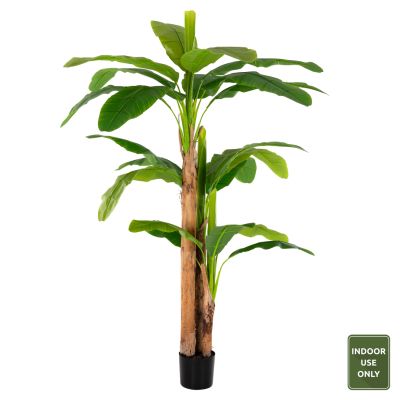 DECORATIVE SYNTHETIC PLANT HM7978 BANΑΝΑ TREE IN POT 200H cm.