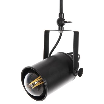 CEILING PENDANT 3-LIGHT FIXTURE HM4124 BLACK METAL SPOTLIGHTS 70,5x14x50H cm.