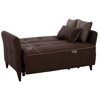 SOFA GALILEO HM3189.02 BROWN 150x95.5x88 cm.