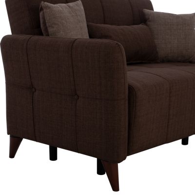 SOFA GALILEO HM3189.02 BROWN 150x95.5x88 cm.