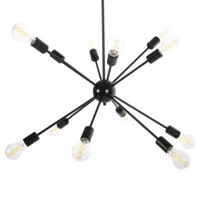 CEILING PENDANT MULTILIGHT HM4173 BLACK METAL Φ85x115H cm.