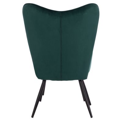 HM8918.03 armchair CRAWLEY, footstool, cypress green velvet