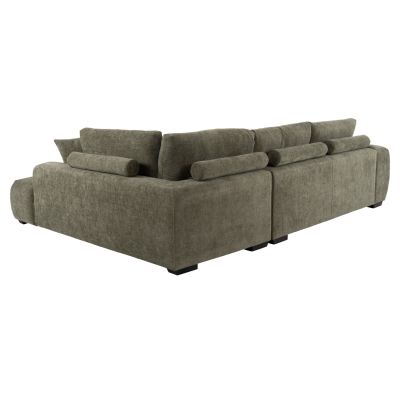 CORNER SOFA (RIGHT) COVEN HM3266.04R GREEN FABRIC 298x102-208x85Hcm.