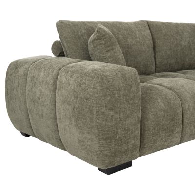 CORNER SOFA (RIGHT) COVEN HM3266.04R GREEN FABRIC 298x102-208x85Hcm.