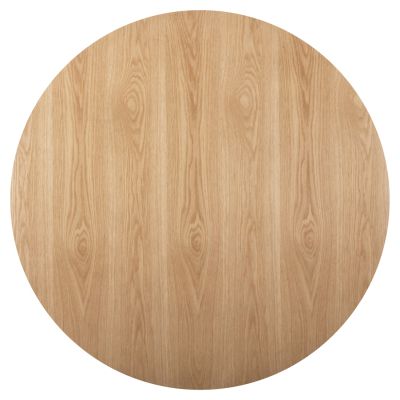 DINING ROUND TABLE DENTY HM9612.01 MDF WITH OAK VENEER-OAK COLOR Φ120x75Hcm.