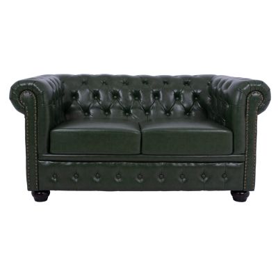 Диван 2 места T.Chesterfield HM3010.08 PU Cypress Green 150x90x72cm