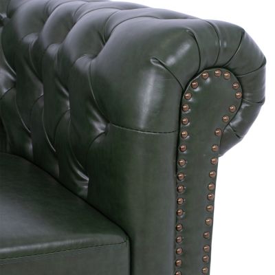 Диван 2 места T.Chesterfield HM3010.08 PU Cypress Green 150x90x72cm