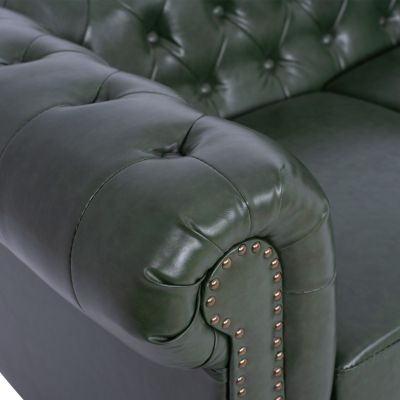 Диван 2 места T.Chesterfield HM3010.08 PU Cypress Green 150x90x72cm